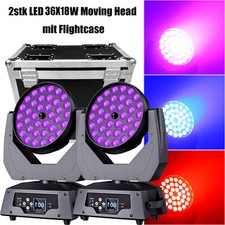 Luce di scena RGBW 2*36X18W Beam Moving Head LED Wash Zoom DMX DJ effetto luce