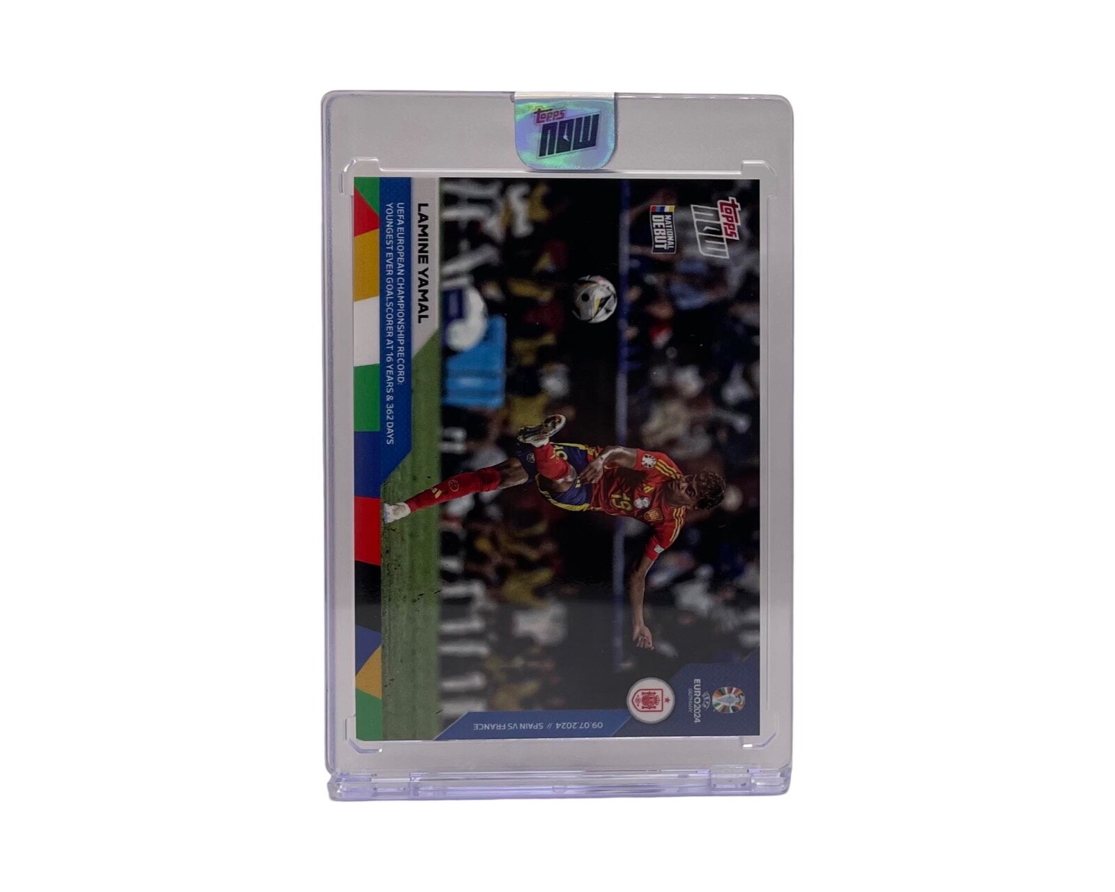 Lamine Yamal - 2024 TOPPS NOW #54-Youngest ever goalscorer EURO Rookie SPAIN view 4