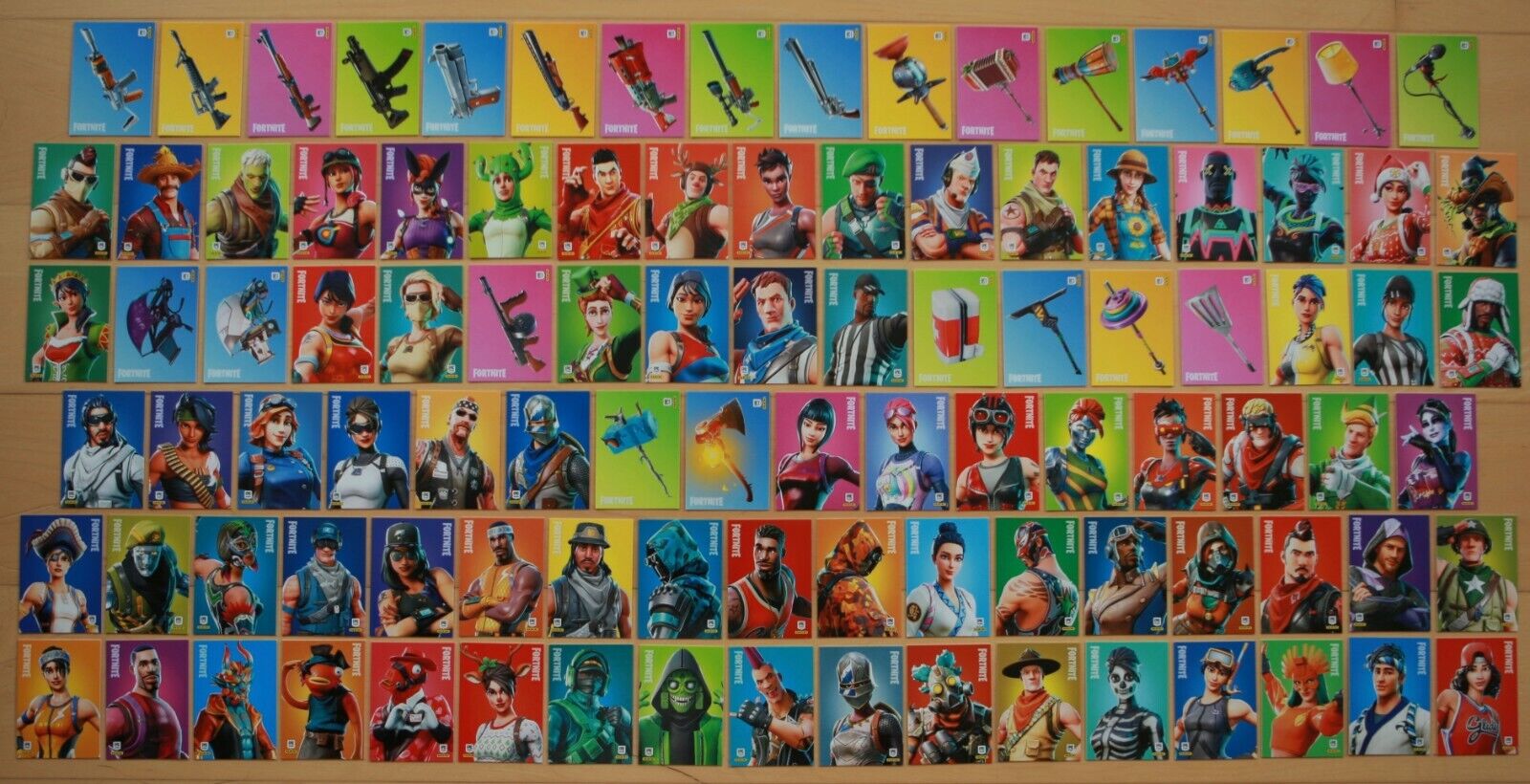 Fortnite Cards Series 1 32 Count Lot Skins, Weapons, Etc