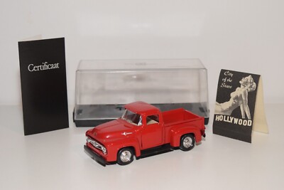 A53 1:43 ROAD CHAMPS FORD F100 PICK UP PICKUP 1956 BILLBOARD AUTOSALON 5/200