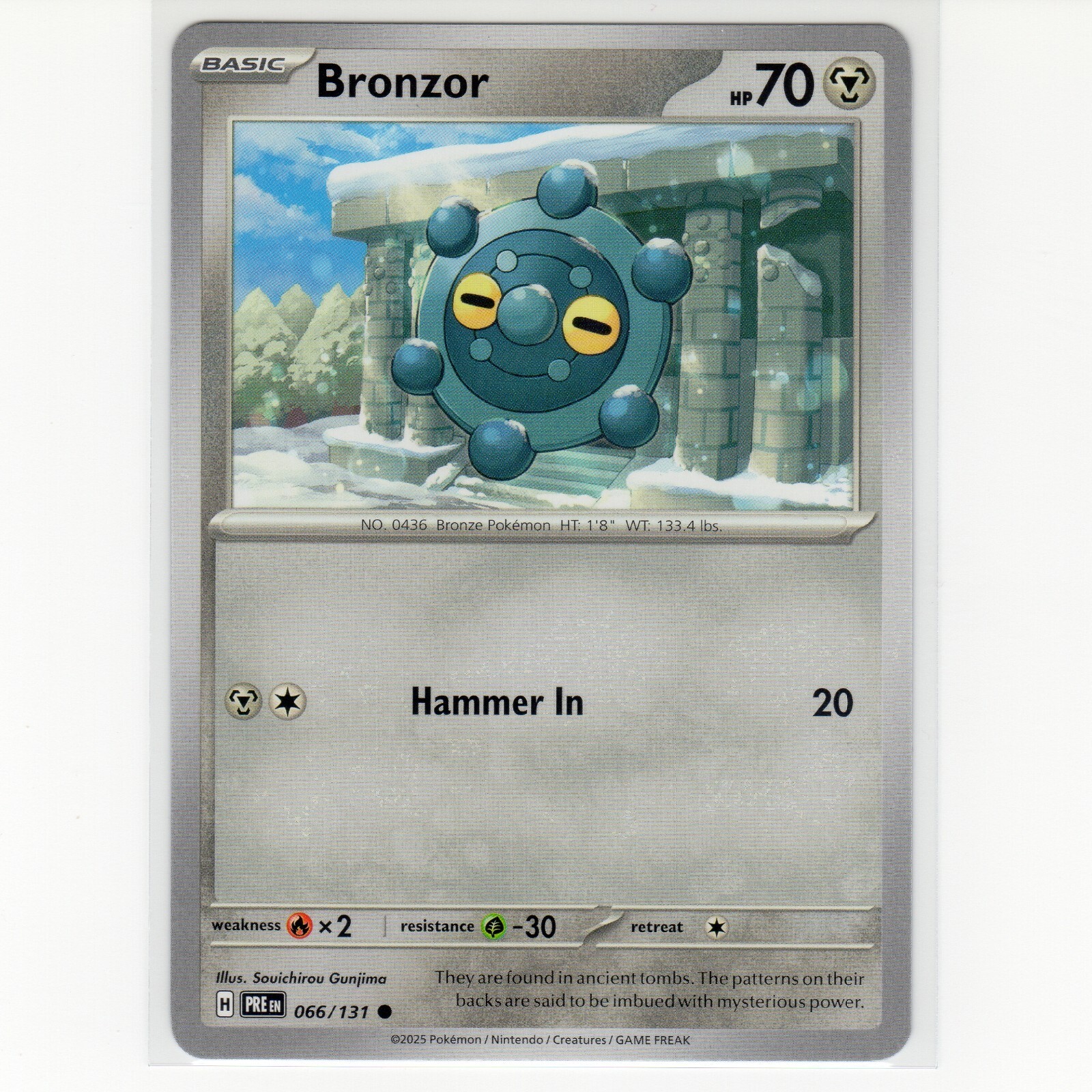 Pokémon TCG Bronzor 066/131 SV: Prismatic Evolutions Regular Card EN-NM 2025