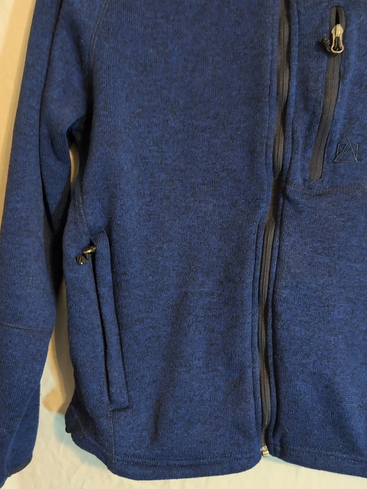 Women's M Avalanche Blue Full Zip Polyester Jacket - Image 3 of 4