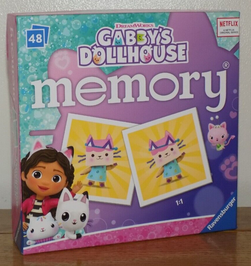 Ravensburger - Gabbys Dollhouse Matching / Memory Pairs Game - BRAND NEW