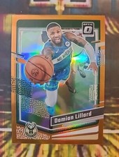 Damian Lillard 2023-24 Optic Purp./Orange #d/199-Contenders Bronze Game Ticket