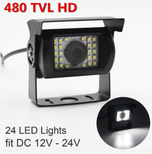 Car BUS Truck Rear View Camera 170 Degree 480TVL 24 LED Night  Look Anti-Shock