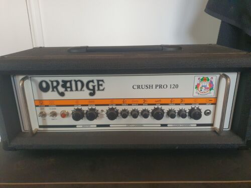 Orange 4x12 Guitar Cabinet and Crush Pro 120W Amp Head CR120H Black - Picture 2 of 5