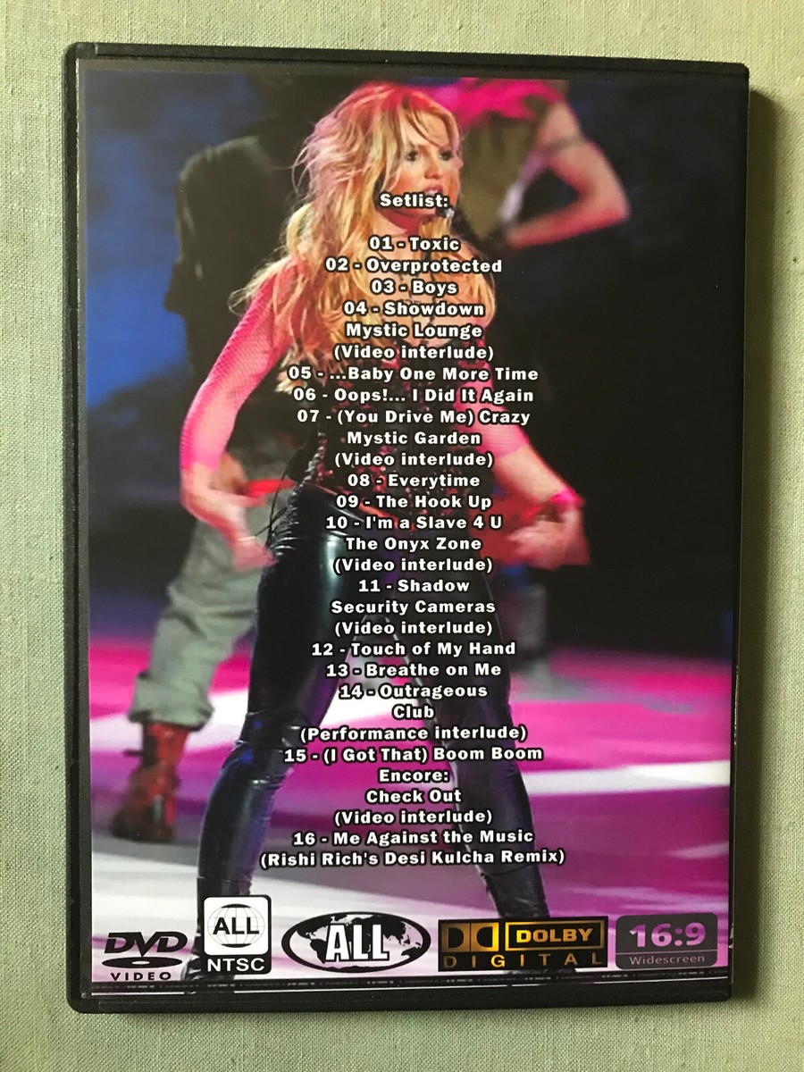 Britney Spears - Miami 2004 Live DVD The Onyx Hotel Tour | eBay