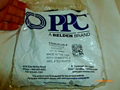 NEW (BAG of 50) PPC EX6XLPLUS X Universal Compression Connectors