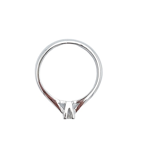Anillo de Mujer Hecho de Oro Blanco 18KT Con N. 1 Diamante De 0.07ct. Nuevo - Imagen 7 de 11