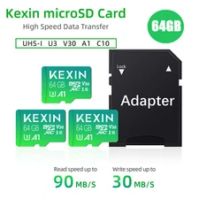 64GB Micro SD Card High Speed HD 4K Class 10 SDXC Memory Cards For Camera