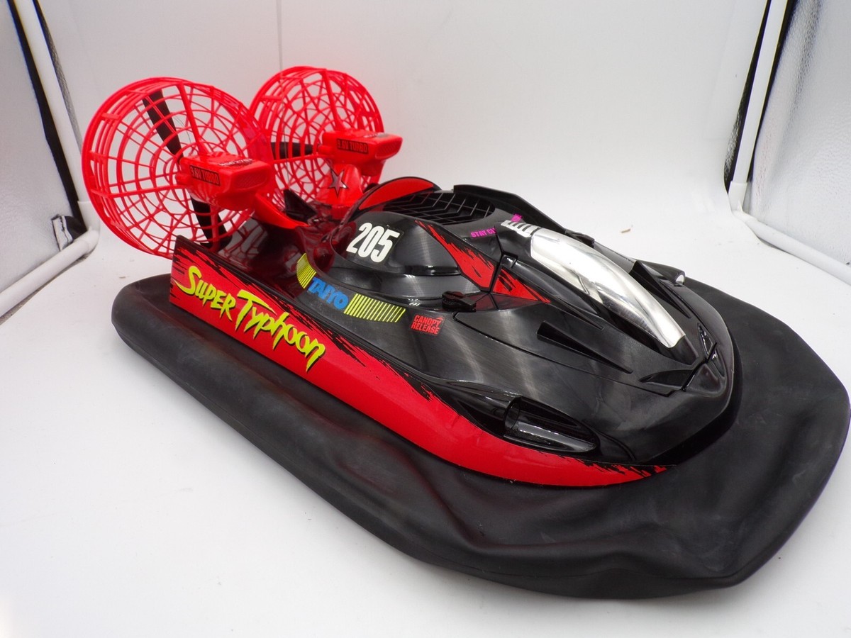 Vintage 1980's Taiyo Japan R/C Super Typhoon Hovercraft 9.6V Black
