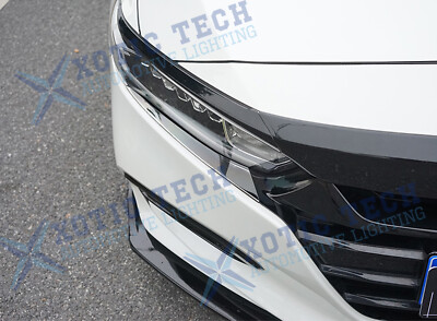 2pcs/Set Chrome Headlight Eyebrow Bezel Frame Cover for Honda Accord 10th Gen