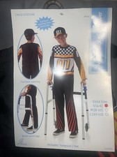 Race Car Driver Costume, Play Role Dress Up Size 4-6 Kids Child ADAPTIVE NEW