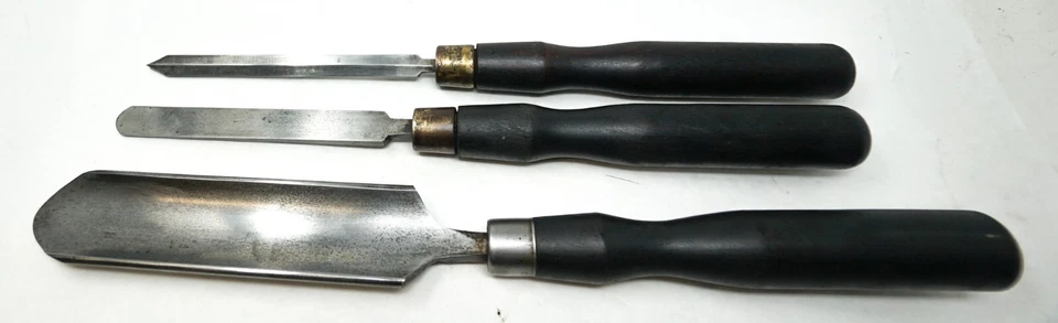 Набор [3] винтажных деревообрабатывающих долот Greenlee - Изображение 2 из 4