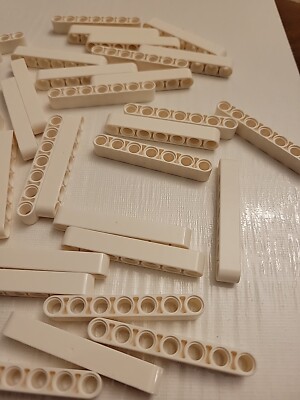 NEW LEGO 10X WHITE TECHNIC BEAM 7M #32524.