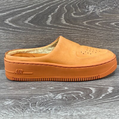 Nike Air Force 1 Lover XX Slip On Mules Cinder Orange AO1523-800
