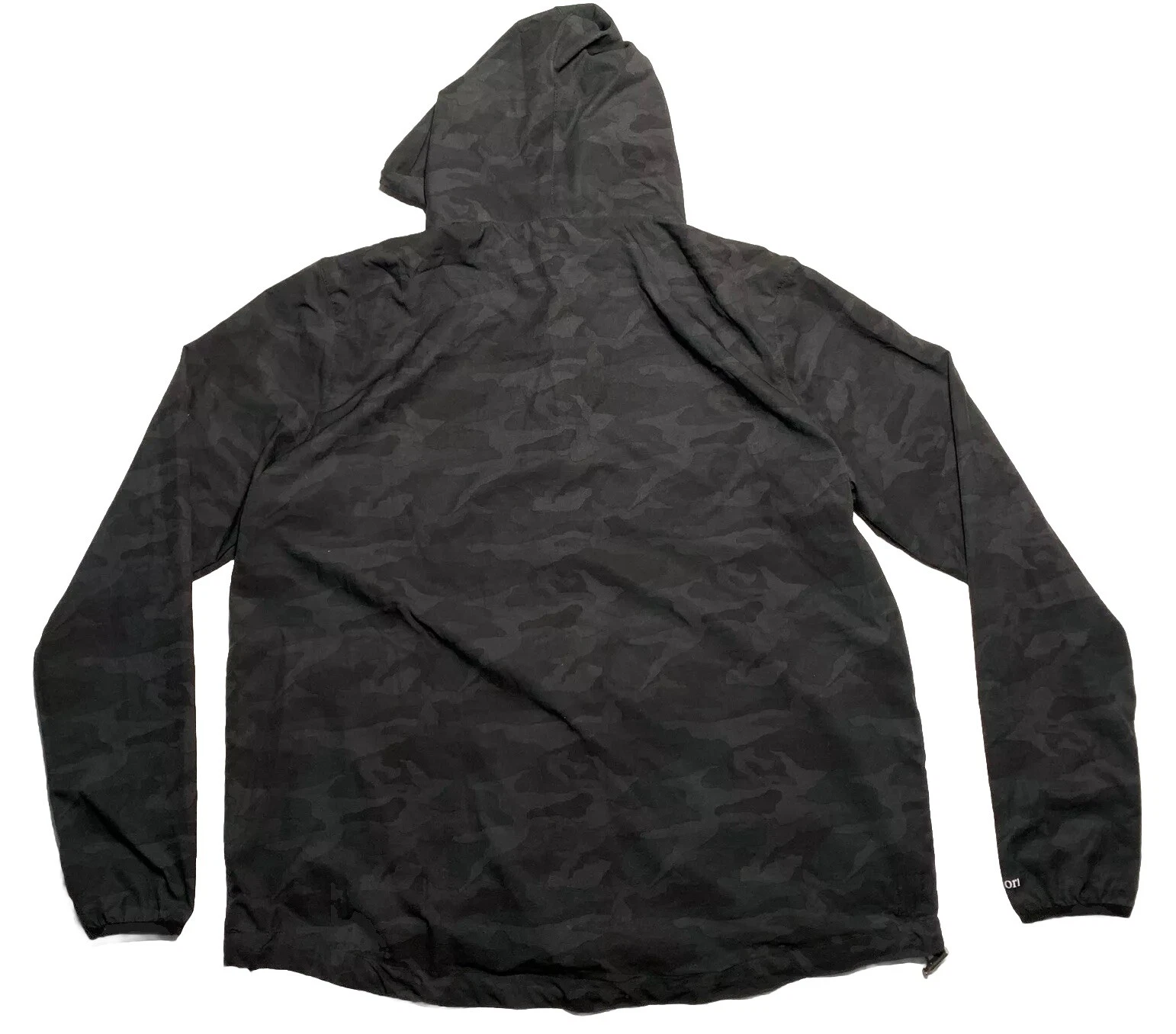 vuori outdoor trainer shell camo full zip hooded jacket