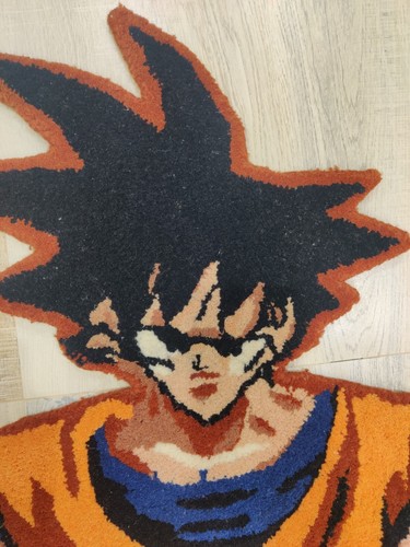 2 x 5 Hand Tufted Rug for Children Kids Teens 100% Wool Dragon Ball Z Goku - Picture 11 of 23