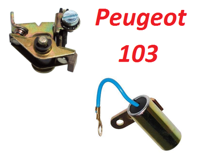 KONDENSATOR + KONTAKT UNTERBRECH​ER PEUGEOT 102 103 ZÜNDUNG