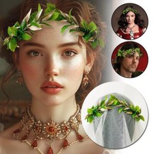 Unisex Green Woodland Laurel Crown Roman Leaf Headpiece D9C9 King T0O3 Z3O SCH