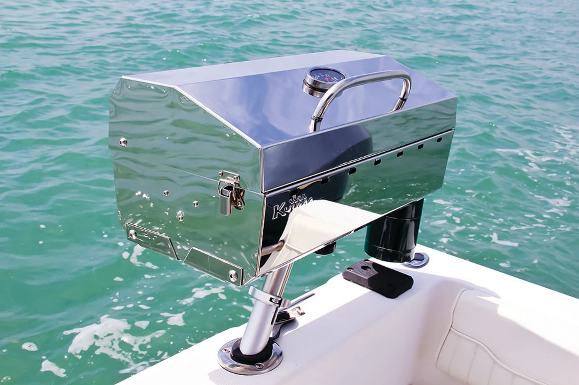 Portable Boat Gas Grill + Mount Accessories Marine BBQ Sailboat Barbecue  Camping