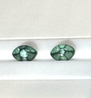 GIA CERTIFIED, Colombian, Trapiche Emerald well matched cabochon pair-very rare. — photo 9