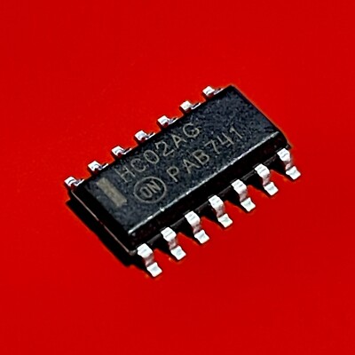 [2x] MC74HC02A ONSemi CMOS Quadruple 2-Input Positive-NOR Gates SMD IC SOIC-14