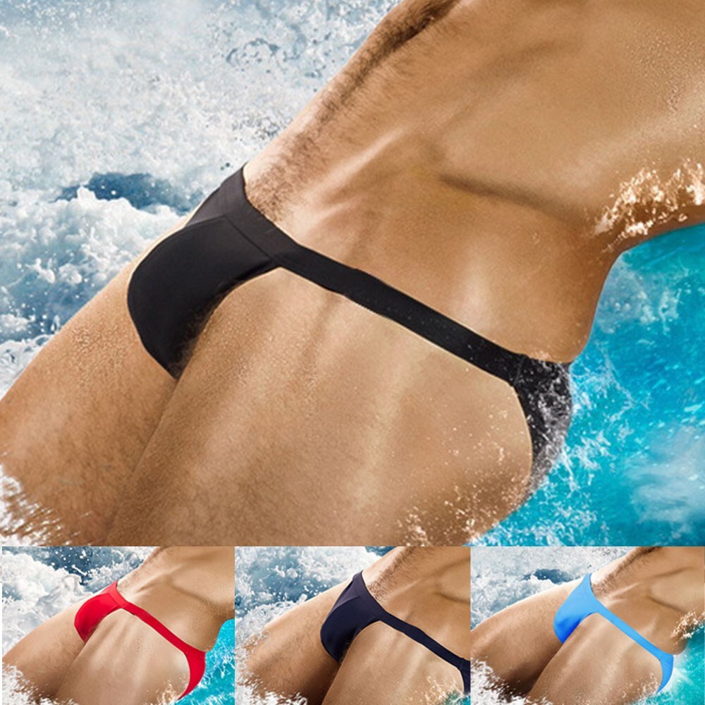 Biancheria Intima Hipster Uomo Copertura Minima In Posa Bikini Nuoto - Foto 9