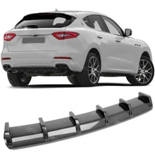 For Maserati Levante Carbon Fiber Rear Bumper Diffuser Spoiler Splitter Fins Lip