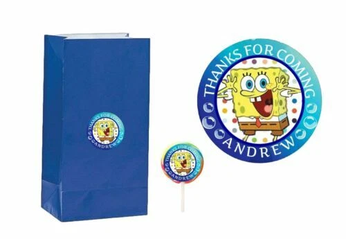 Calcomanías del partido Nickelodeon Bob Esponja Rellenos