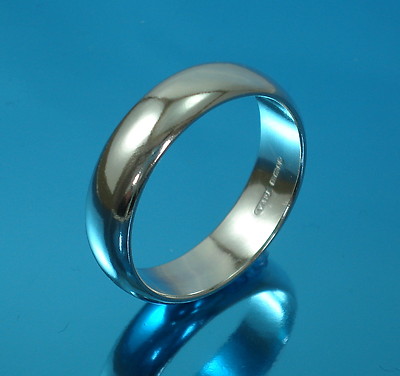925 Sterling Silver Plain Wedding Band Ring UK HALLMARKED Mens-Ladies All Sizes