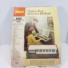 Vintage Audion 1959 Organ Key Selector Method Book 9 Popular Classic Sheet Music
