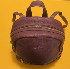 Zaino di design Celine Dion - vera pelle - rosso bordeaux 