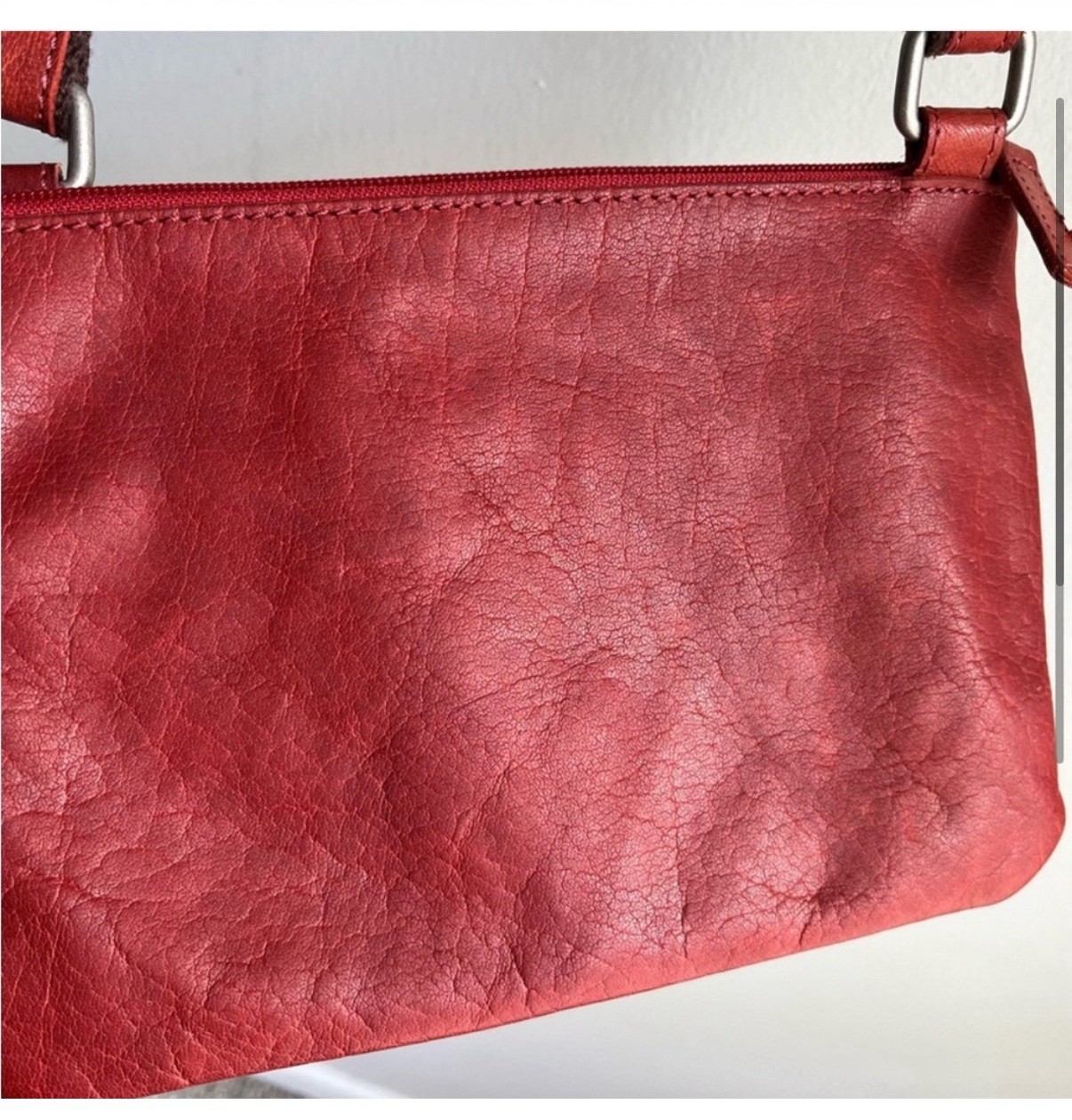 Jack Georges Rust Red Orange Adjustable Strap Cro… - image 4