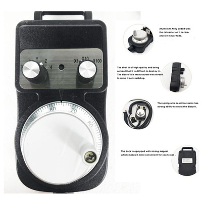 Aluminum Alloy Rotary Encoder 5-12V Voltage, 600rpm Max Speed, 25 P/r Resolution