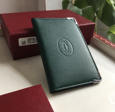 Cartier Must de Cartier Green Leather 6 Card Holder Wallet NIB - Luxury 2026