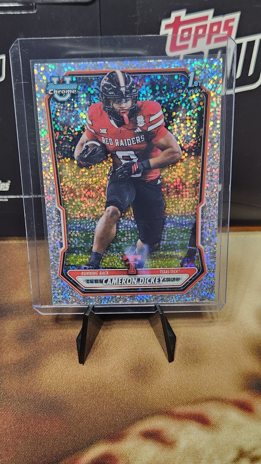 Topps Bowman Chrome U 2026 Cameron Dickey RC Speckle Refractor #BCP-163