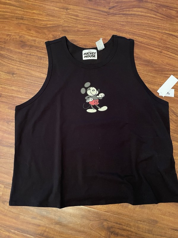 Women’s Disney Tank Size 1x, Disney Parks, Mickey, Black, Spring, Summer