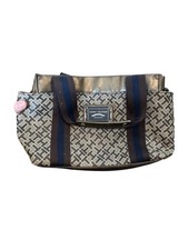 Tommy Hilfiger Handbag Womens Brown Monogram Tote Bag American Classics Logo