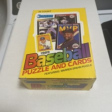 1989 Donruss Baseball Wax Box 36 Packs From Sealed Case Ken Griffey Jr Rookie ?