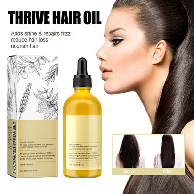 Natural Hair Growth Oil Veganic Rosemary Oil for Dry Hair and Growth Thin Hair