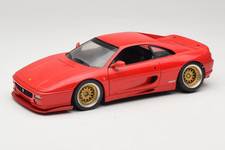 180074020-P5 Ferrari F355 Berlinetta Red with Cystom Gold Wheels UT Models 1/18