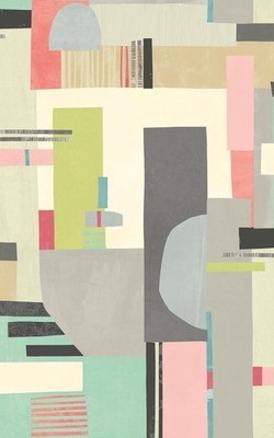Wallpaper OHPOPSI Rhodes Pastel Blocs Pink Green Gray Coral  56 Sq Ft Bolt
