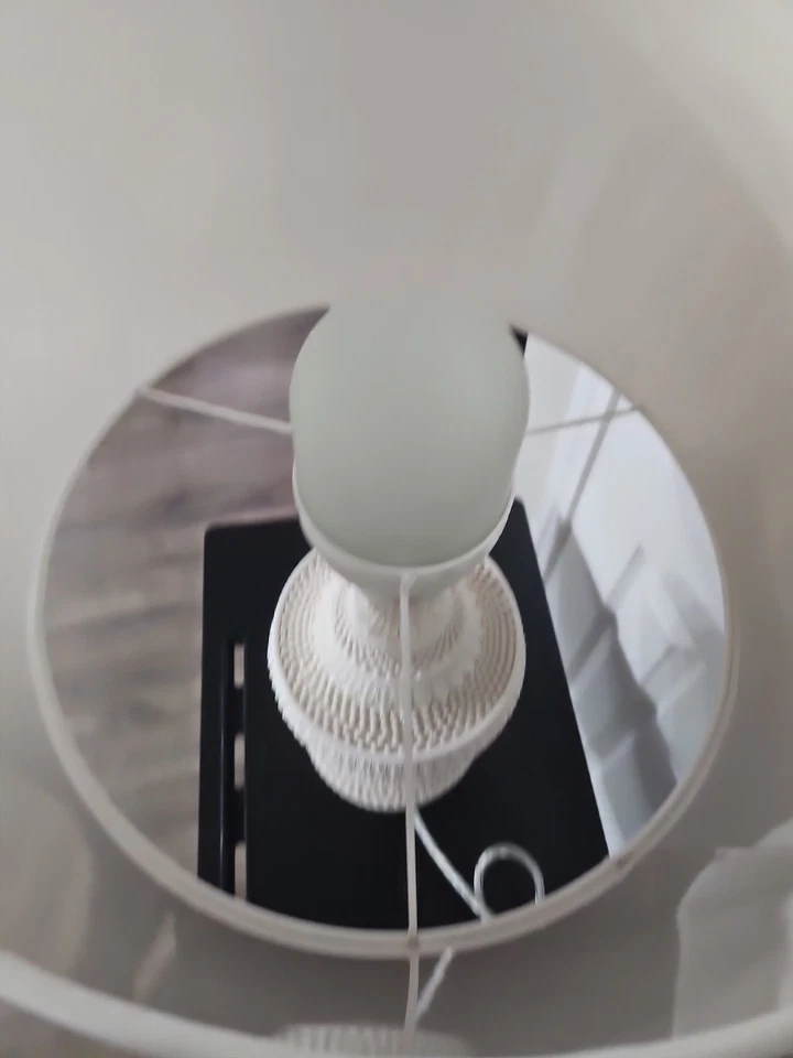 Surya Hattie Collection Outdoor Table Lamp White Finish - Image 3 of 4