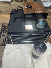 Bell  Howell 991 Slide Cube Projector Works Fan Noise When Spins
