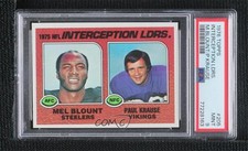 1976 Topps Mel Blount Paul Krause #205 PSA 9 MINT HOF 0y8e