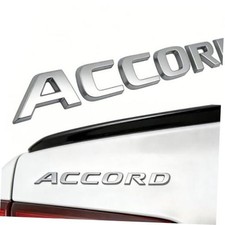 3D Emblem Replacement for Accord Parts Car Trunk Rear Door Badge Decal A Silver