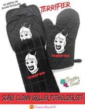 Terrifier Art the Clown Black Pot holder set of 4