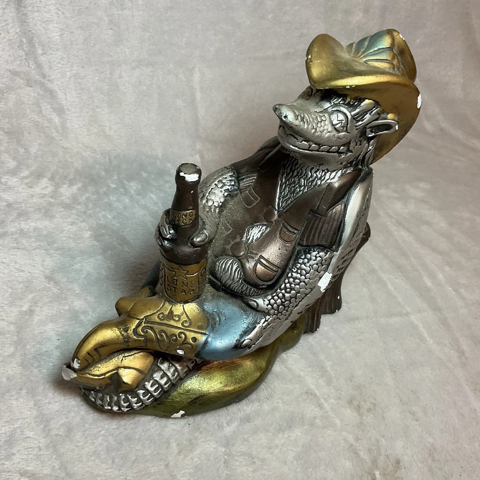 Figura Armadillo Estrella Solitaria Deep Flex 1980 ChalkWare Cerámica Chippy 8 pulgadas De Colección Foto 2 de 4