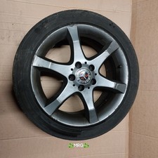 MERCEDES C CLASS W203 17" ALLOY HOEDUS a2034013402 7.5j ET36 FRONT BAD TYRE #3